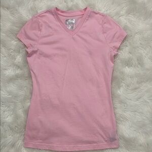 Champion Pink V-Neck Tee XS